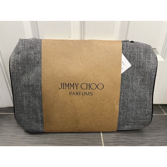 Jimmy Choo Parfums Grey Weekender Bag - NWT - Picture 1 of 3